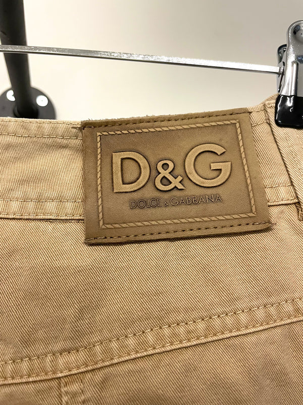 2004 Dolce & Gabbana full zipper cargo multi pockets pants