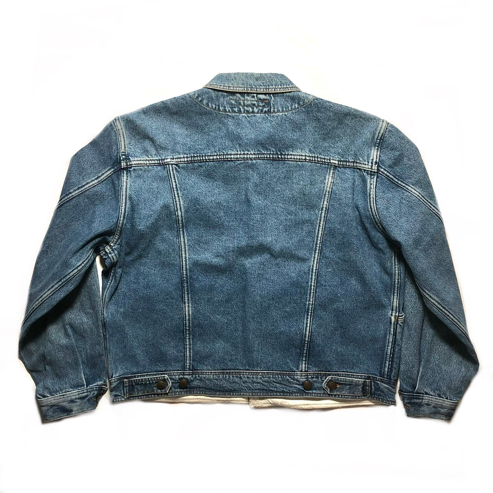 1980s Katharine Hamnett oversize cargo denim jacket
