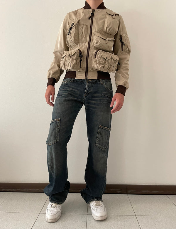 SS2003 Dolce & Gabbana parachute cargo bomber jacket