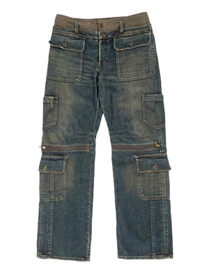 AW2005 Dolce & Gabbana double waisted cargo pants
