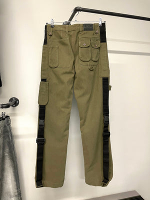 AW2003 Dolce & Gabbana bondage parachute cargo pants