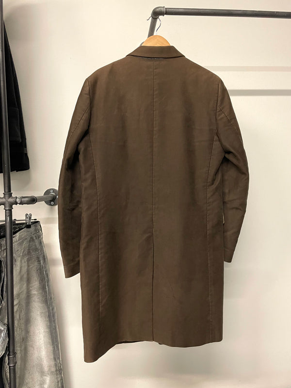 AW1996 Helmut Lang double breasted moleskin coat