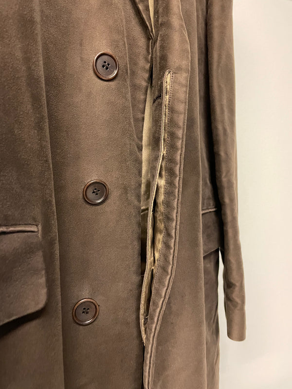 AW1996 Helmut Lang double breasted moleskin coat