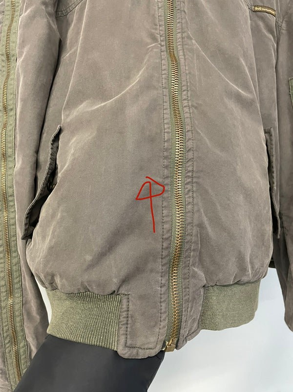 2000s  Dolce & Gabbana zip sleeves bomber jacket