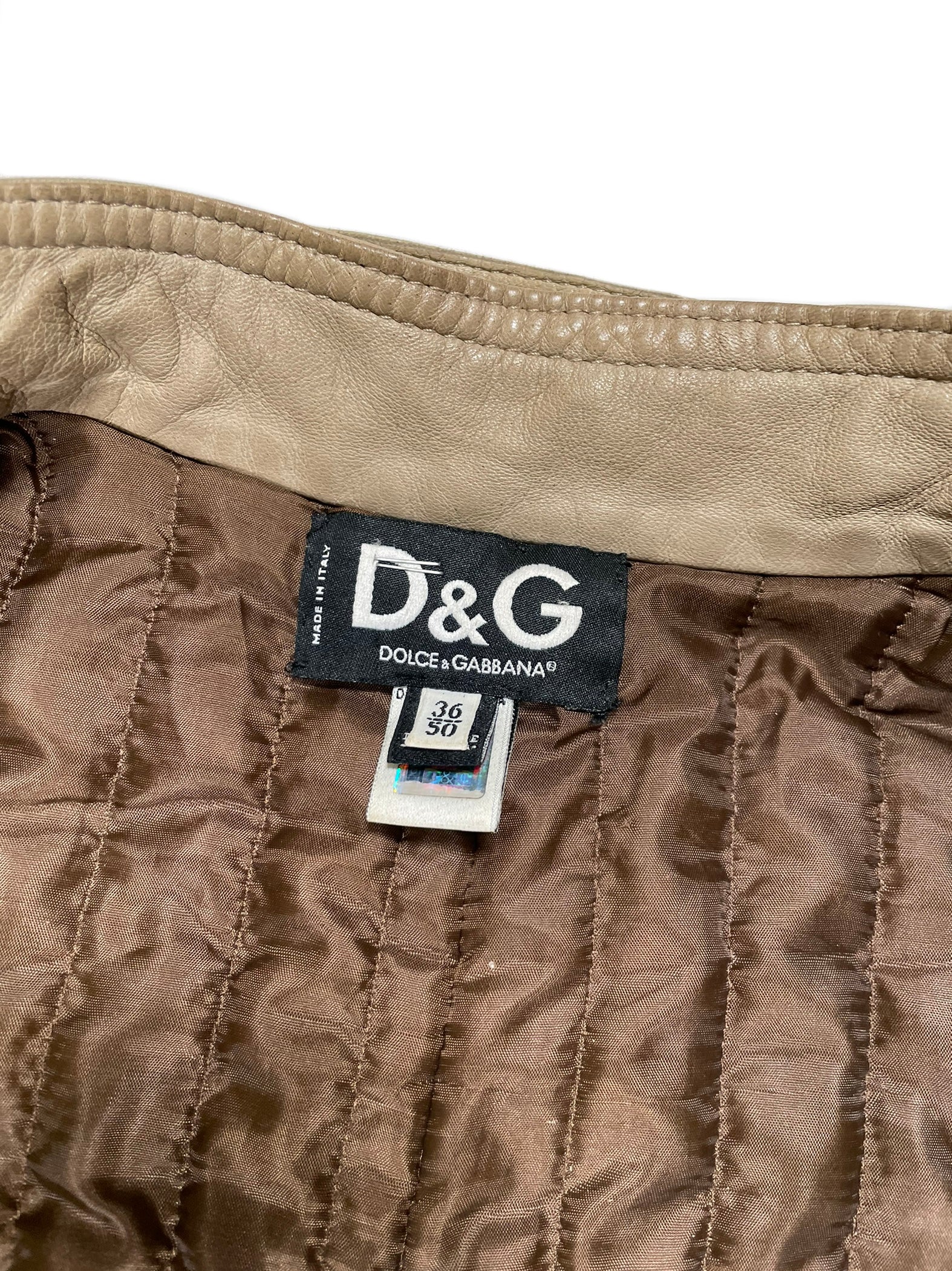 2000's Dolce & Gabbana biker leather jacket