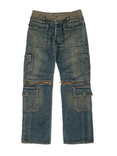 Load image into Gallery viewer, AW2005 Dolce &amp; Gabbana double waisted cargo pants
