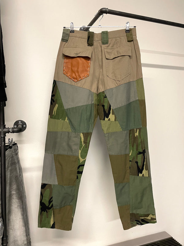 2000s Dolce & Gabbana Hybrid Military patchwork pants