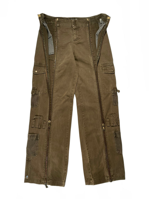2000’s Dolce & Gabbana full zipper cargo pants