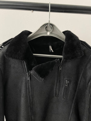 AW2007 Dior × Hedi Slimane "Navigate" shearling leather  jacket