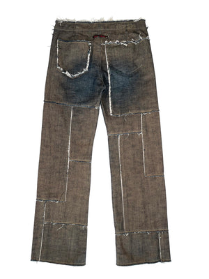 1990s Jean Paul Gaultier patchwork jeans