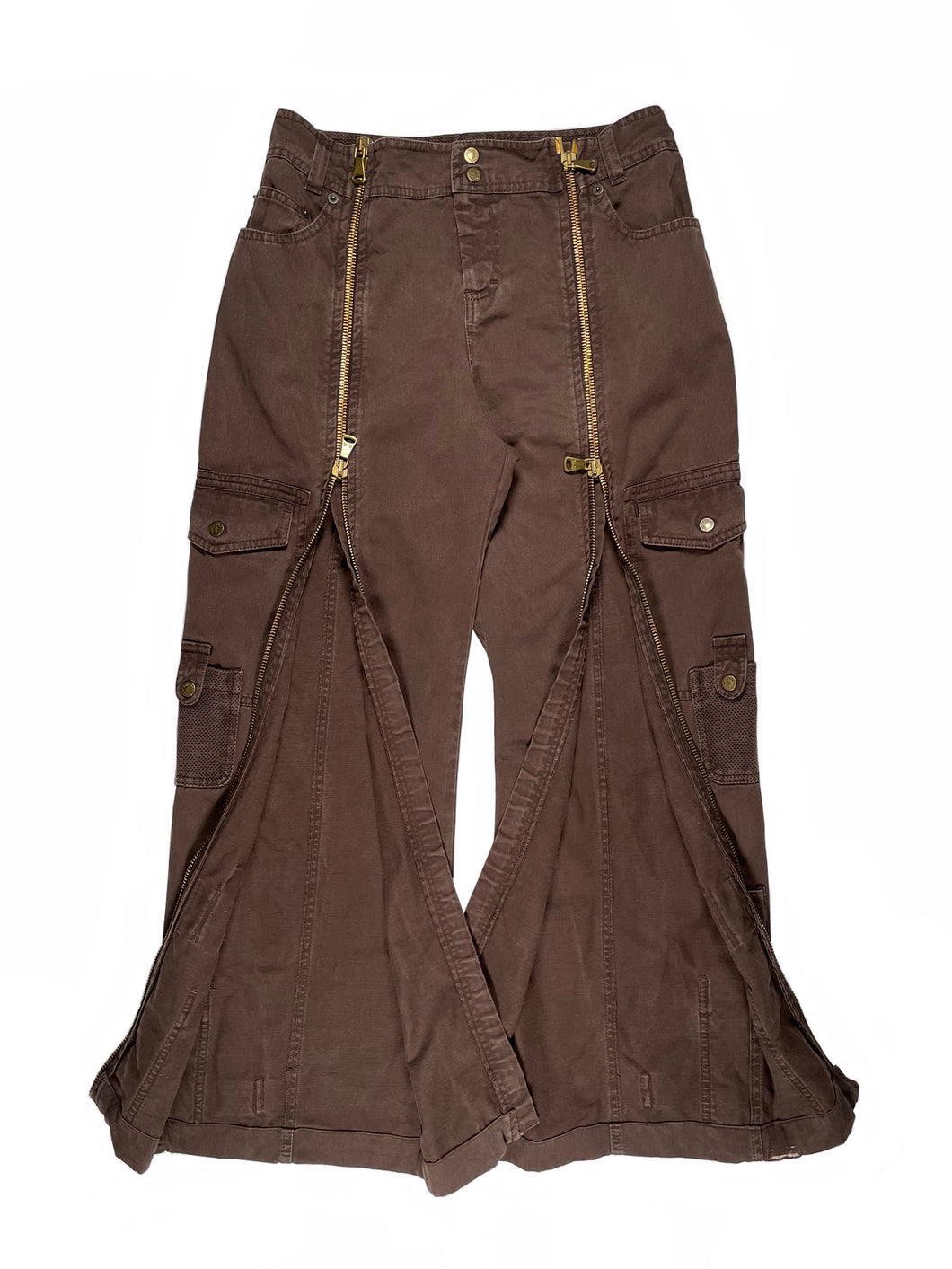 2004 Dolce & Gabbana full zipper cargo pants