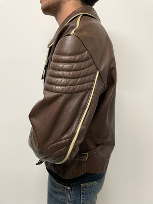 1990s Emporio Armani biker leather jacket