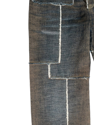 1990s Jean Paul Gaultier patchwork jeans