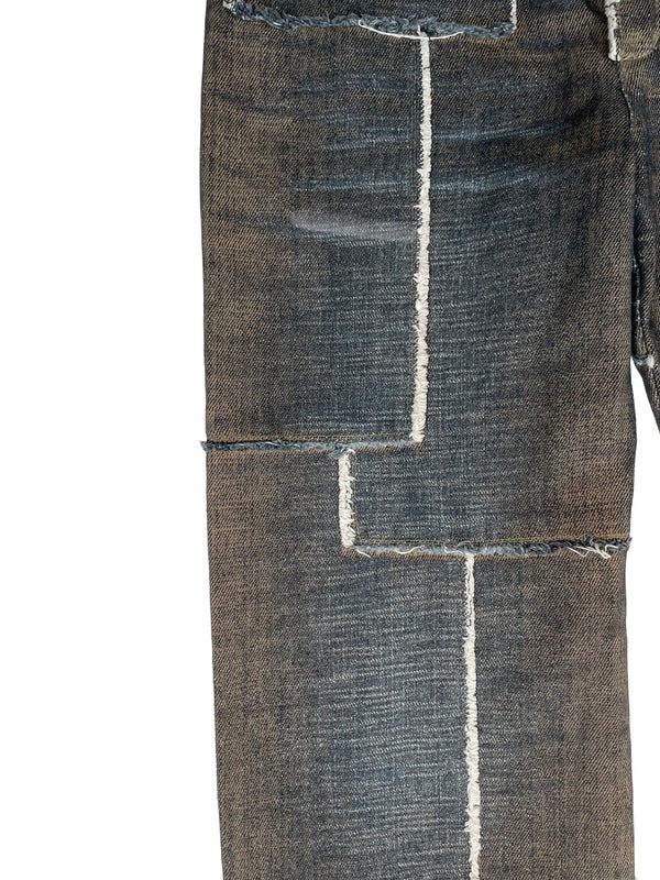 1990s Jean Paul Gaultier patchwork jeans