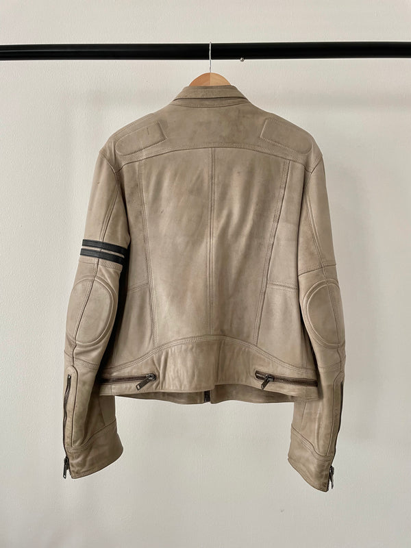 2000s Dolce & Gabbana leather biker jacket