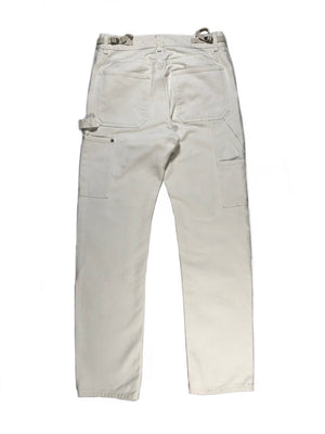 1999 Helmut Lang double knee carpenter ice white pants