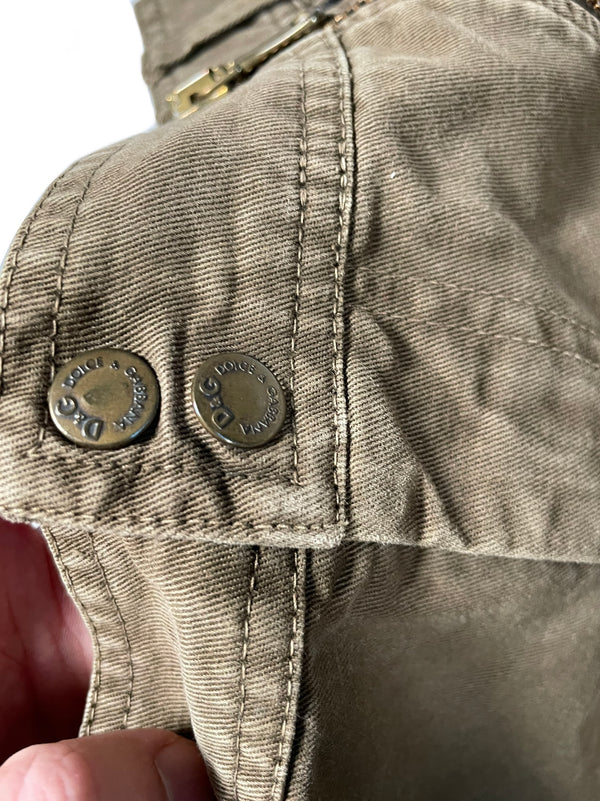 2000’s Dolce & Gabbana full zipper cargo pants