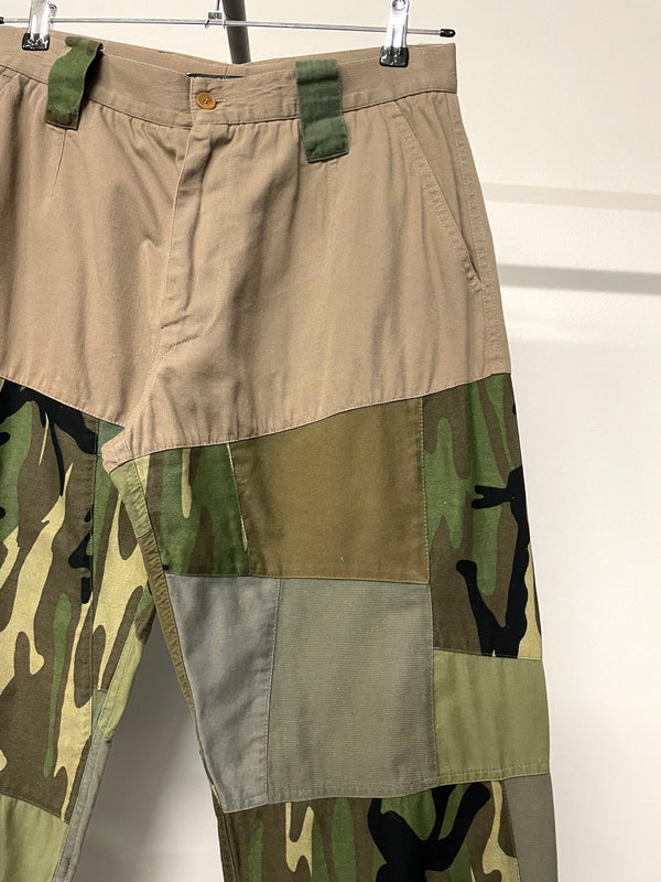 2000s Dolce & Gabbana Hybrid Military patchwork pants
