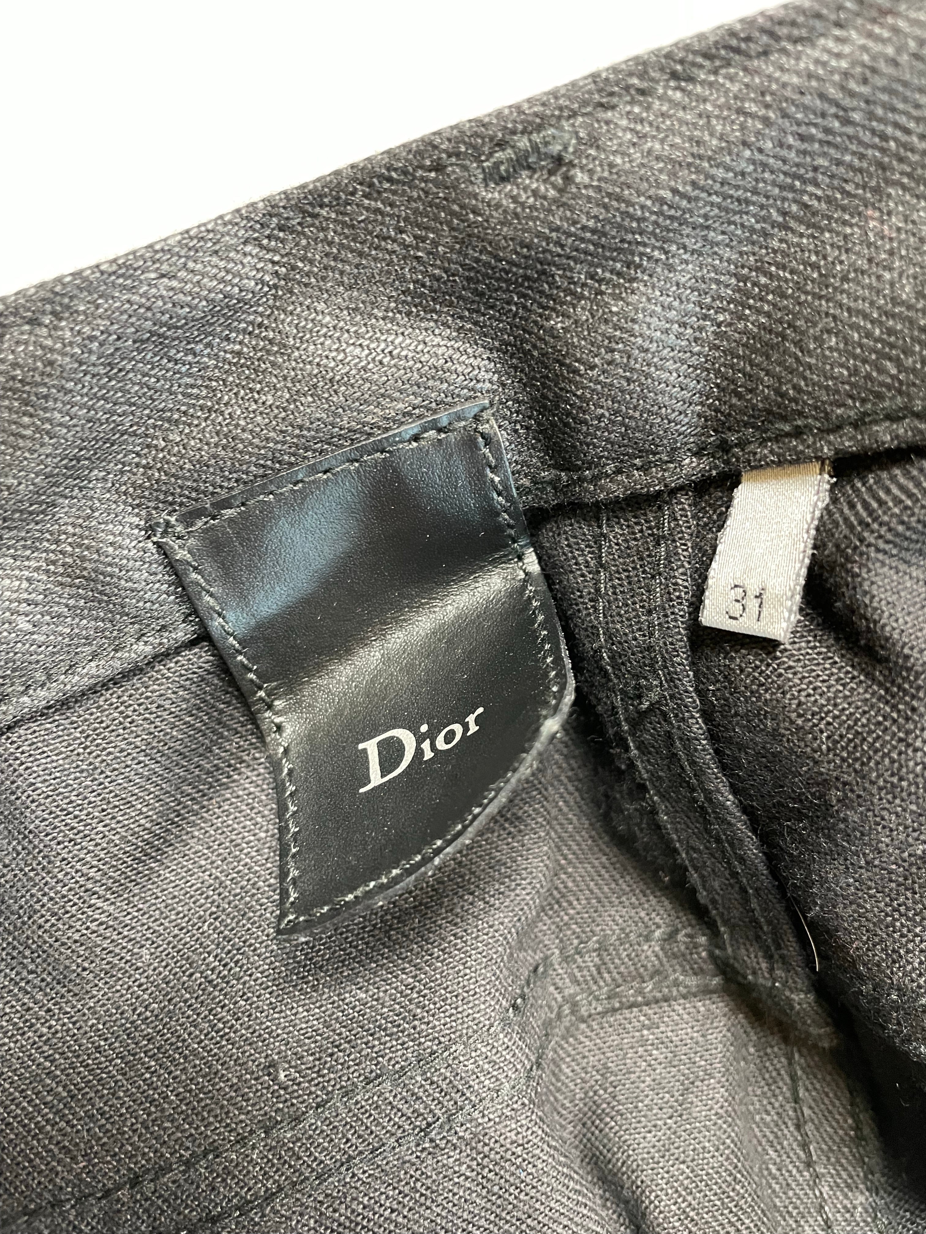 パンツ Dior Homme Coated Denim 28 2000s Dior Homme polyurethane coated denim