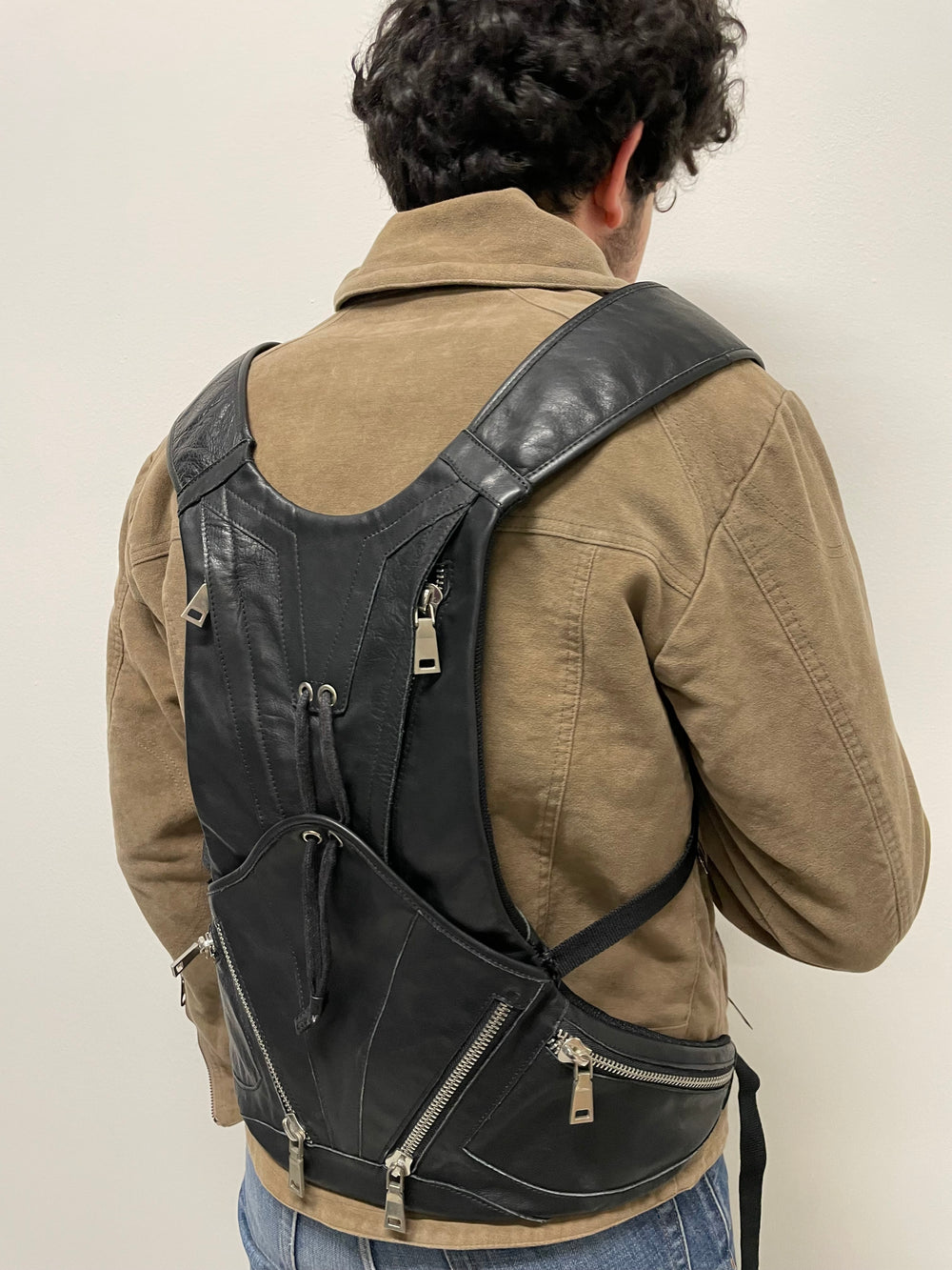 Dirk Bikkembergs multi pockets backpack vest
