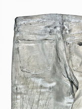 Load image into Gallery viewer, AW1999 Maison Margiela artisanal silver painted jeans
