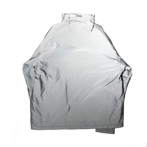 AW2000 Emporio Armani futuristic reflective glass jacket with modular hood