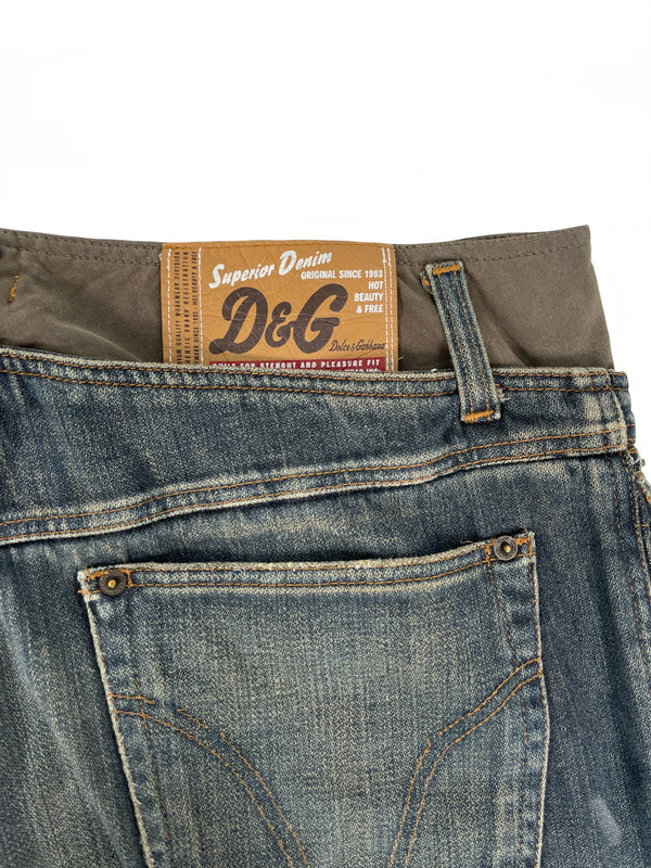AW2005 Dolce & Gabbana double waisted cargo pants