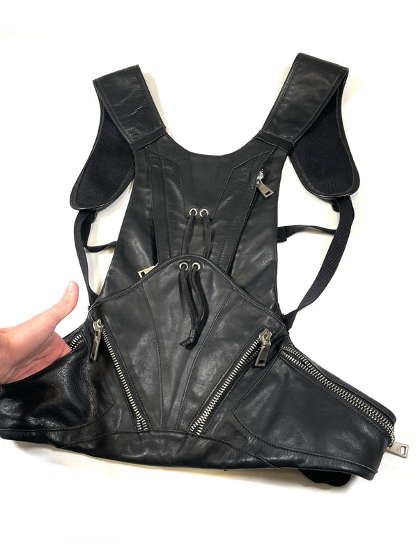 Dirk Bikkembergs multi pockets backpack vest