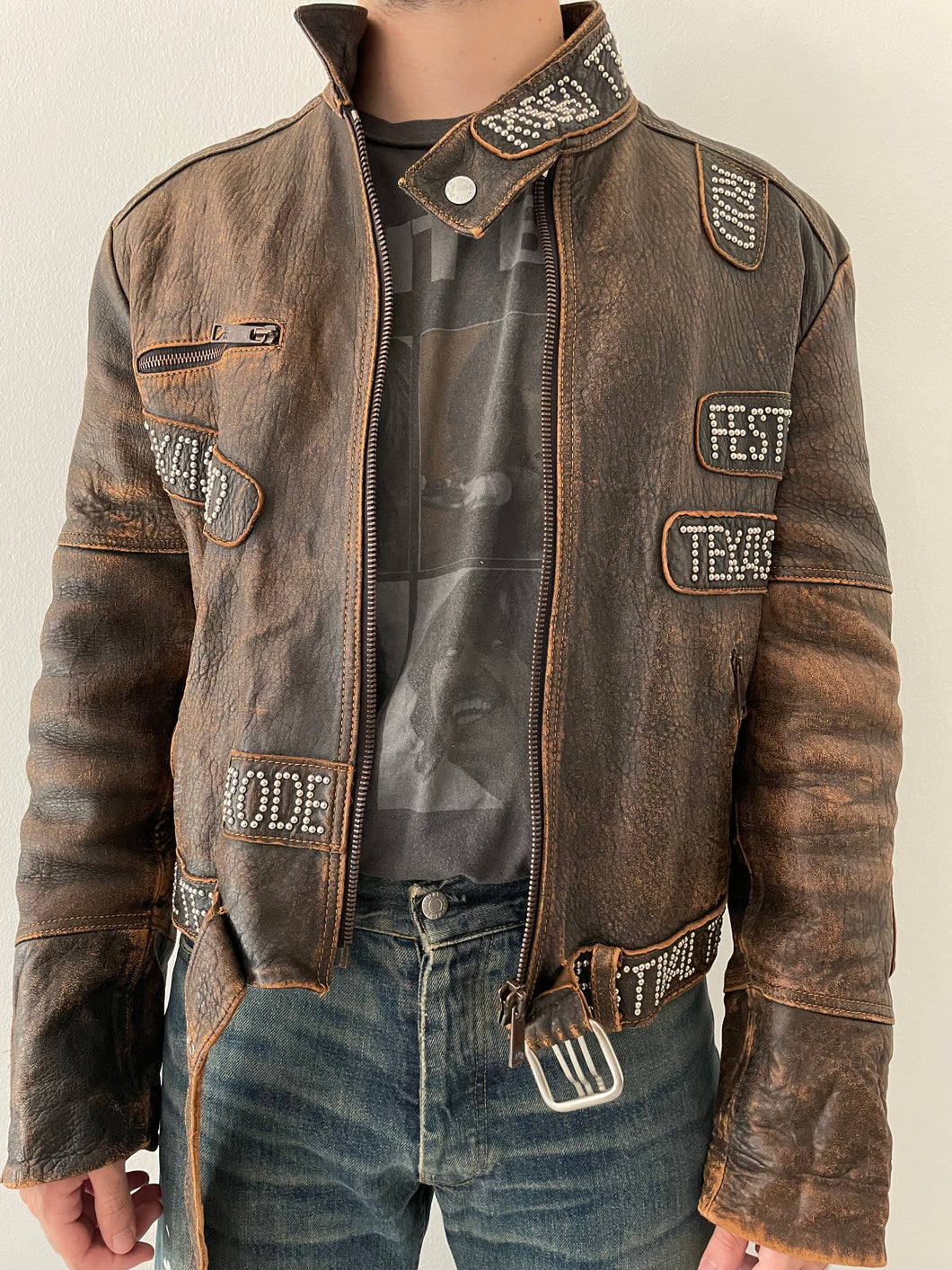 2000s Dolce & Gabbana Rodeo leather jacket