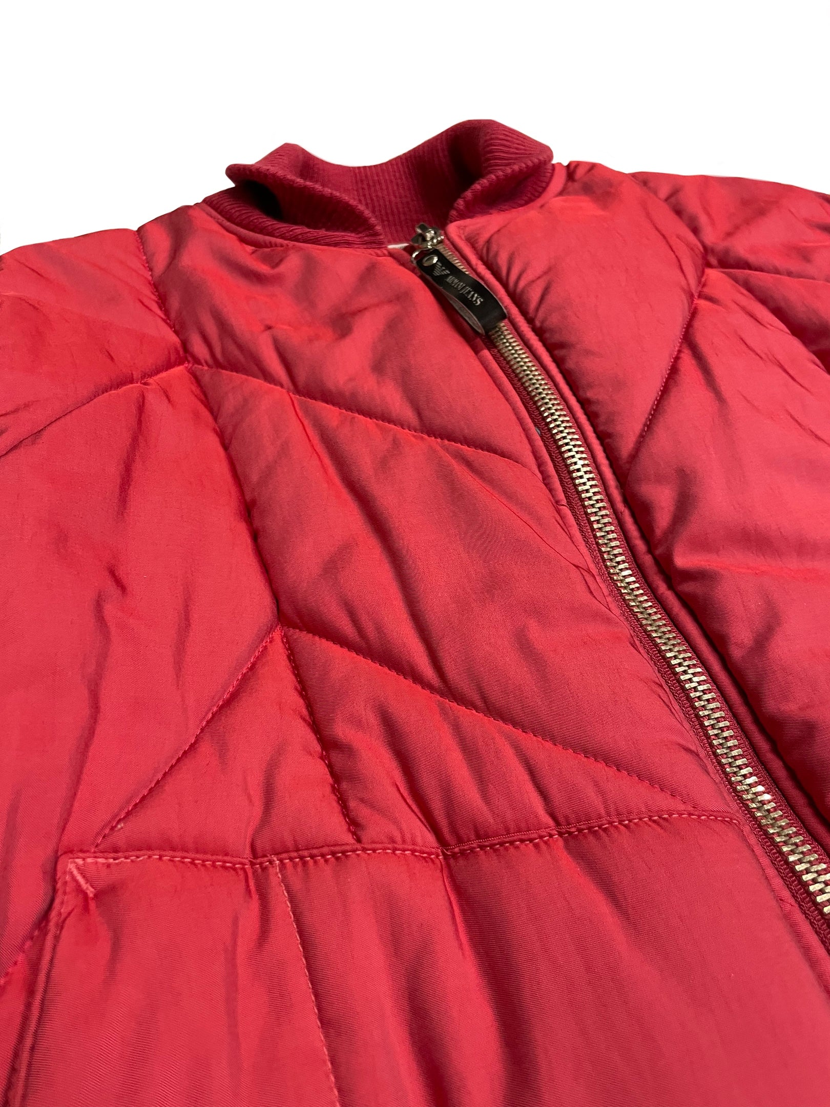 1990's Emporio Armani iridescent “hyper cold” bomber jacket