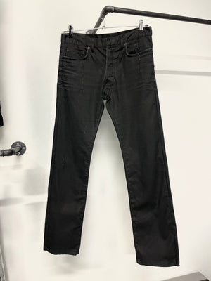 2000s Dior Homme black distressed jeans