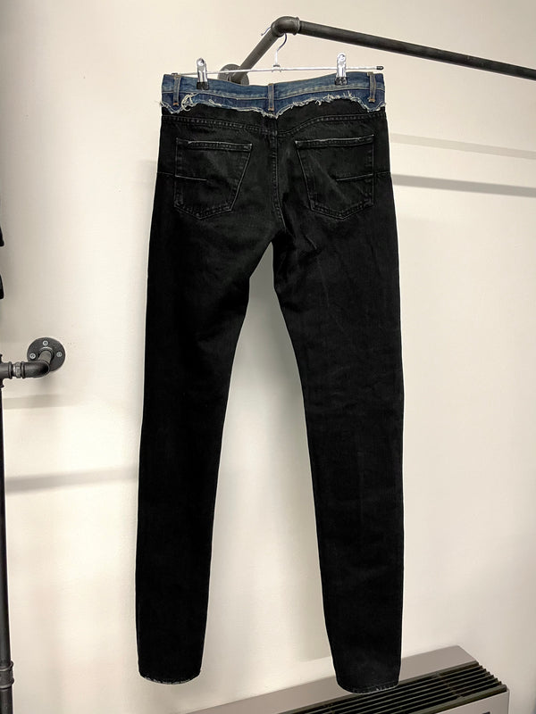 2006 Dior Homme cummerbund jeans