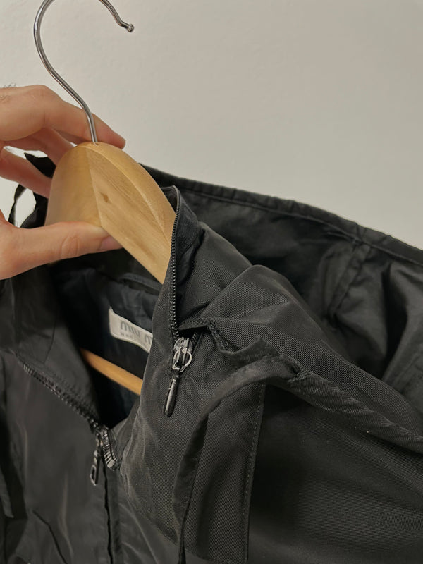 AW1999 Miu Miu hidden pocket technical nylon coat