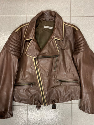 1990s Emporio Armani biker leather jacket