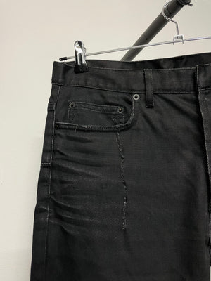2000s Dior Homme black distressed jeans
