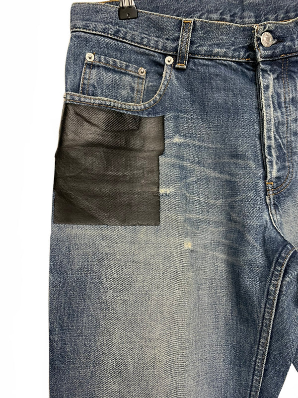 SS2003 Helmut Lang rubber tape denim