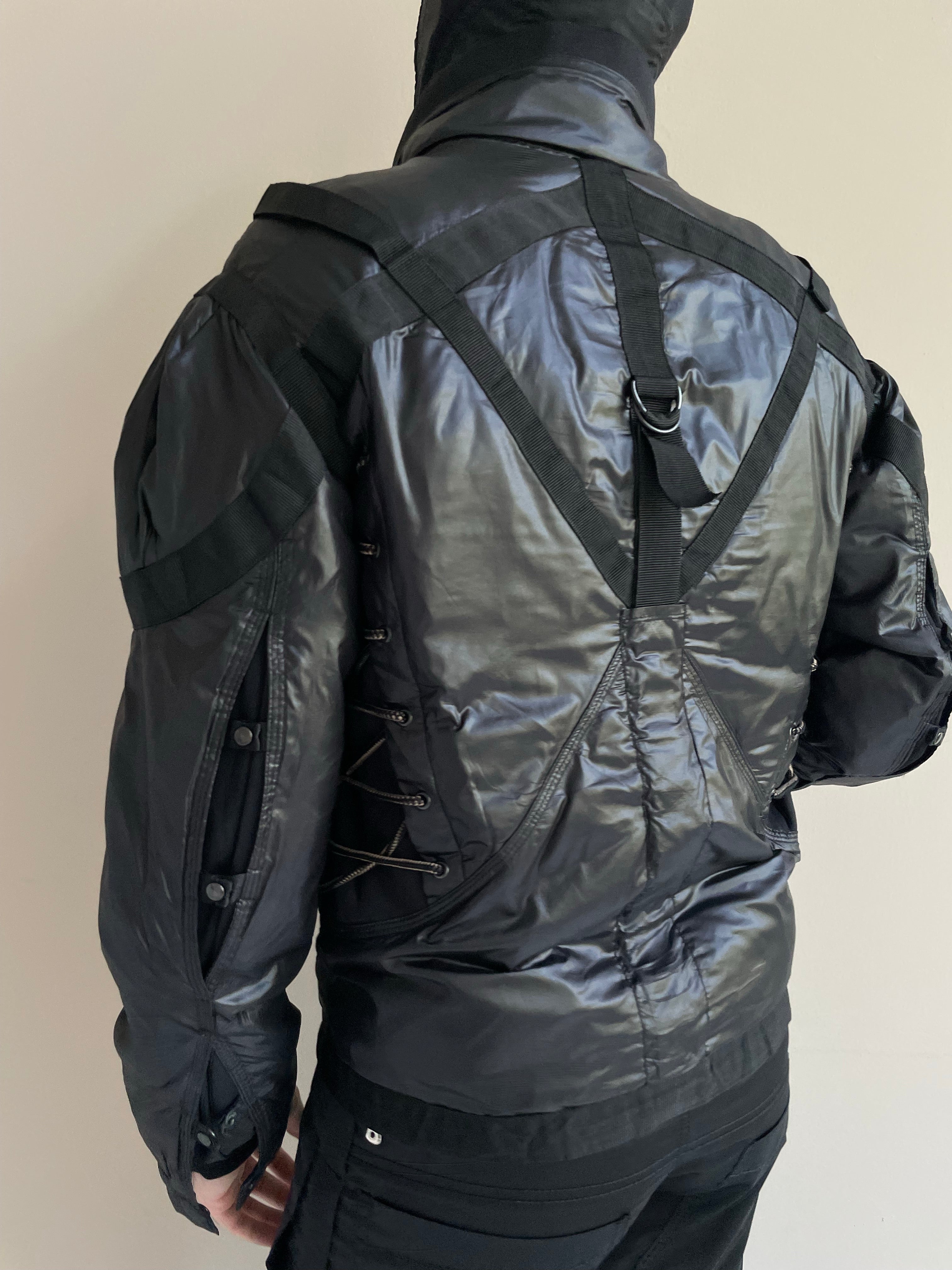 Marithe Francois Girbaud bondage parachute jacket
