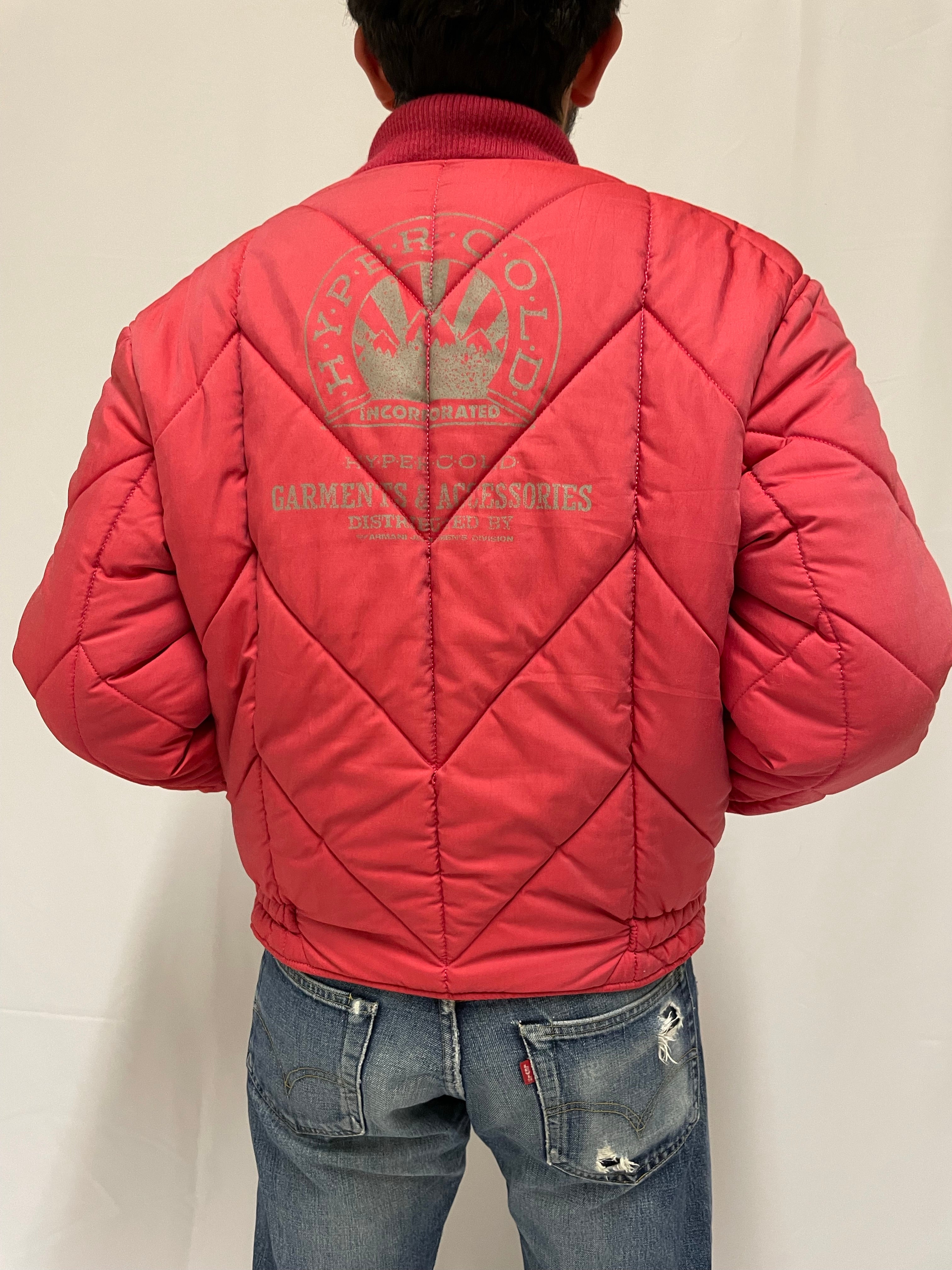 ジャケット・アウター 1980s EMPORIO ARMANI bomber jacket 1980s Armani Padded Double Breasted Bomber with Packable
