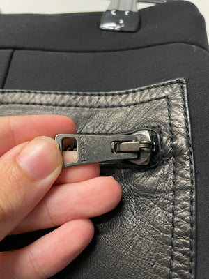 FW2001 Gucci by Tom Ford zipper runway leather pants
