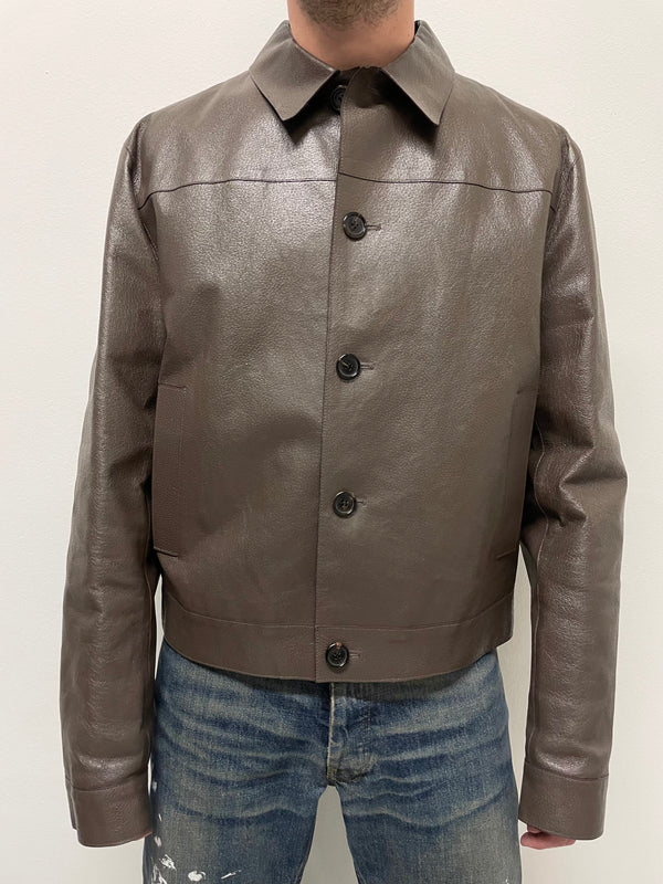 レア 05ss archive prada leather jacket 103908- レア 05ss archive prada leather jacket 103908-