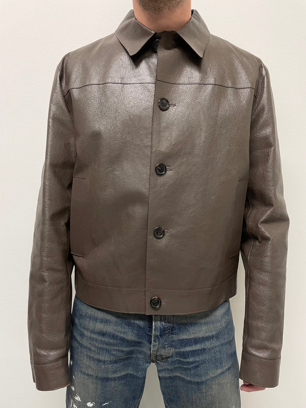 2010s Prada leather jacket