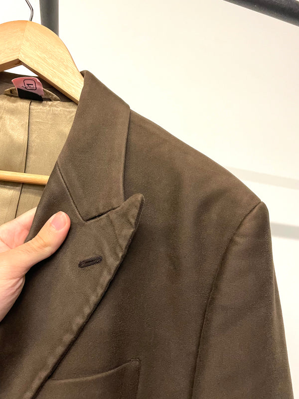 AW1996 Helmut Lang double breasted moleskin coat