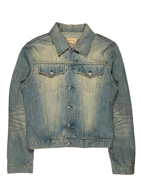 Helmut lang vintage sanded broken denim