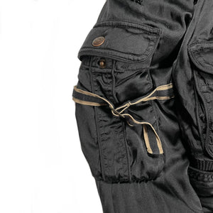 1990s Roberto Cavalli bondage bomber jacket