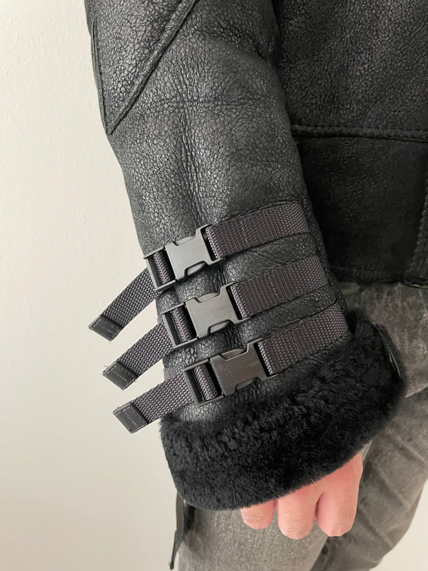AW2007 Dior × Hedi Slimane "Navigate" shearling leather  jacket
