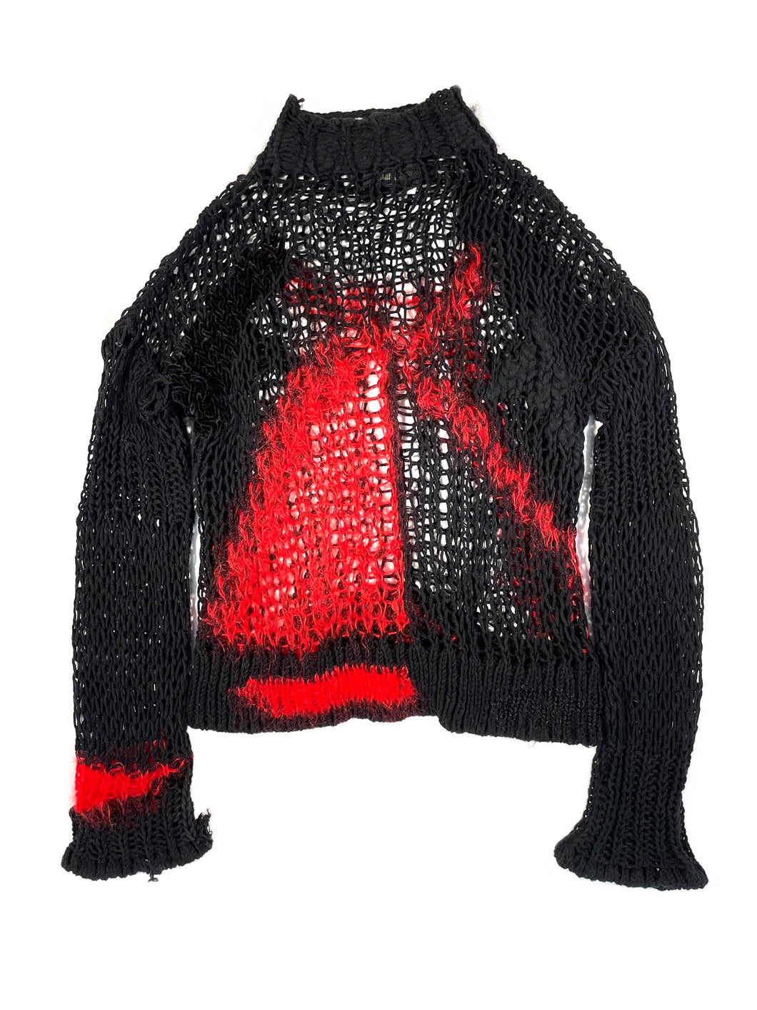 FW2007 Jean Paul Gaultier mohair knit sweater