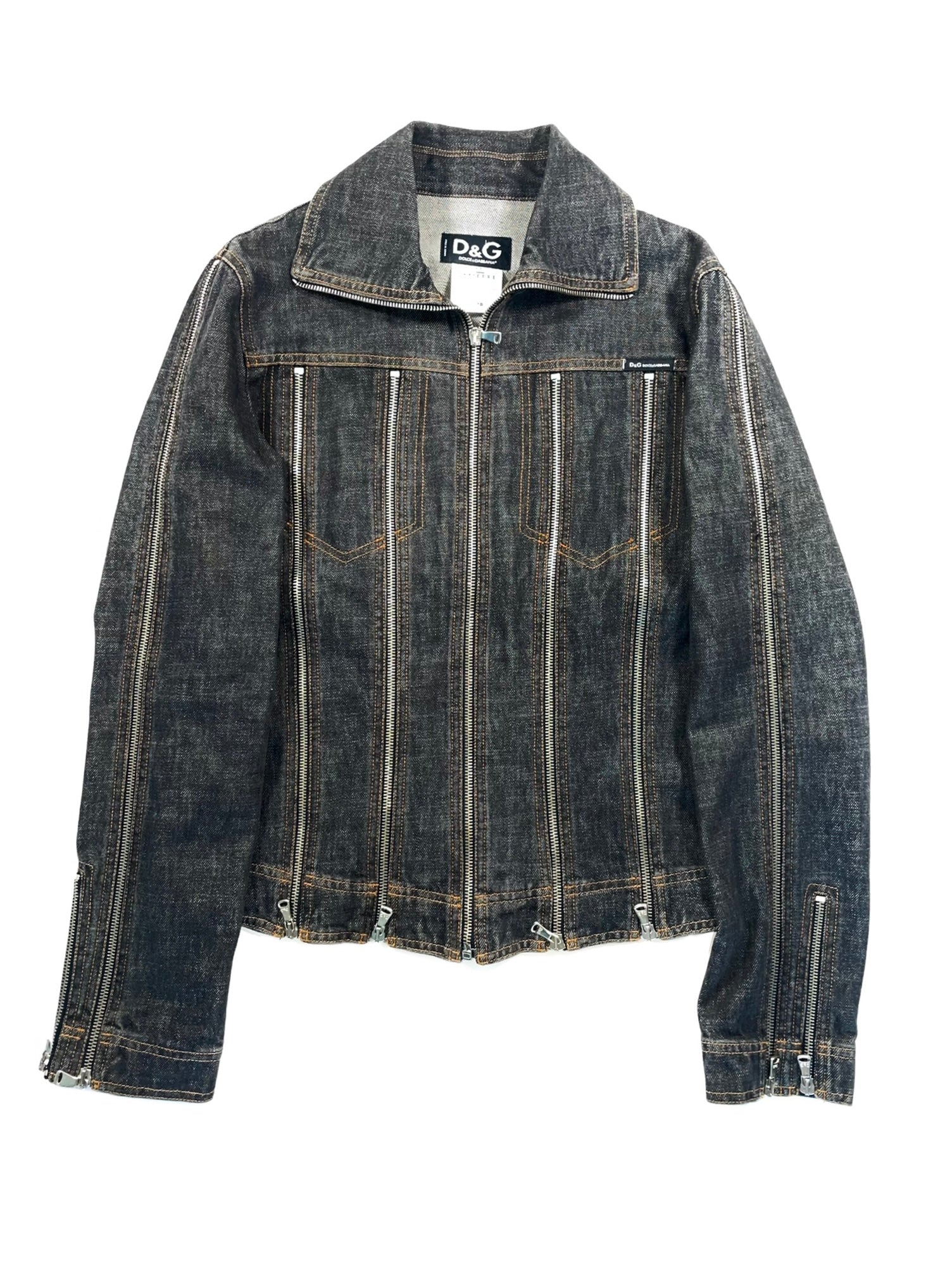 Dolce & Gabbana zipper shredder denim jacket – elevated archives Dolce & Gabbana zipper shredder denim jacket – elevated archives