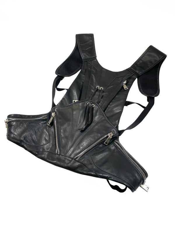 Dirk Bikkembergs multi pockets backpack vest