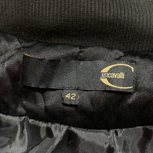 1990s Roberto Cavalli bondage bomber jacket