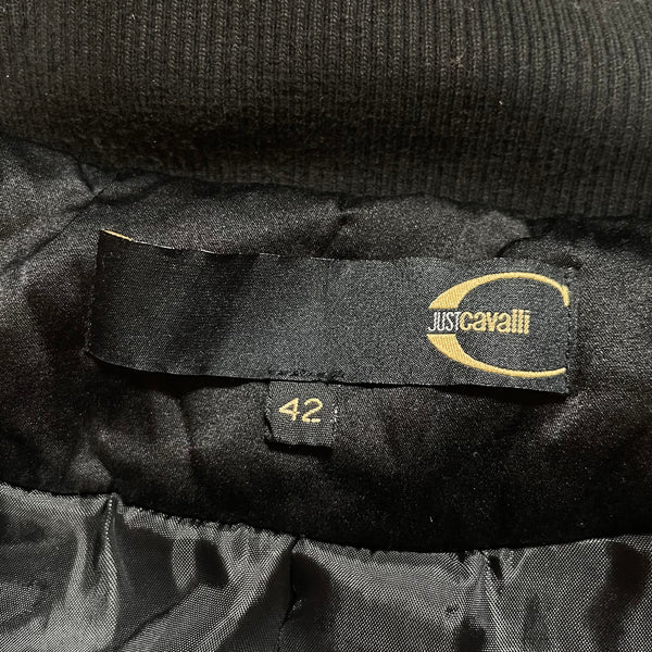 1990s Roberto Cavalli bondage bomber jacket